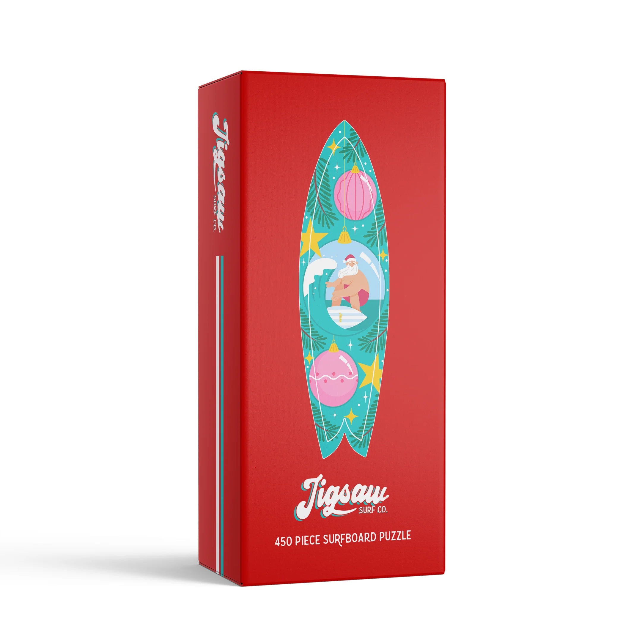 Jigsaw Surf Co. Puzzle SURFING SANTA