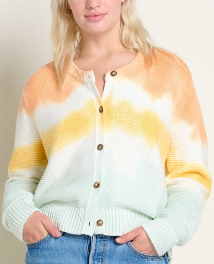 Toad & Co W Bianca Crew Cardigan POPPY TIE DYE