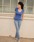 Toad & Co W SS Marley II Tee CORNFLOWER