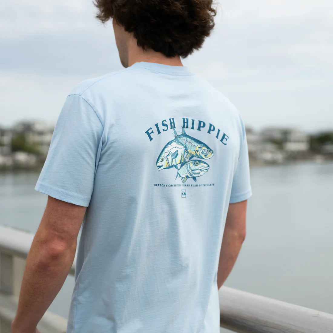 Fish Hippie M SS Flats Slam Pocket Tee MAYA