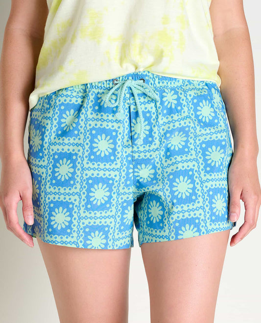 Toad & Co W Boundless Short CHICORY SUN TILE PRINT