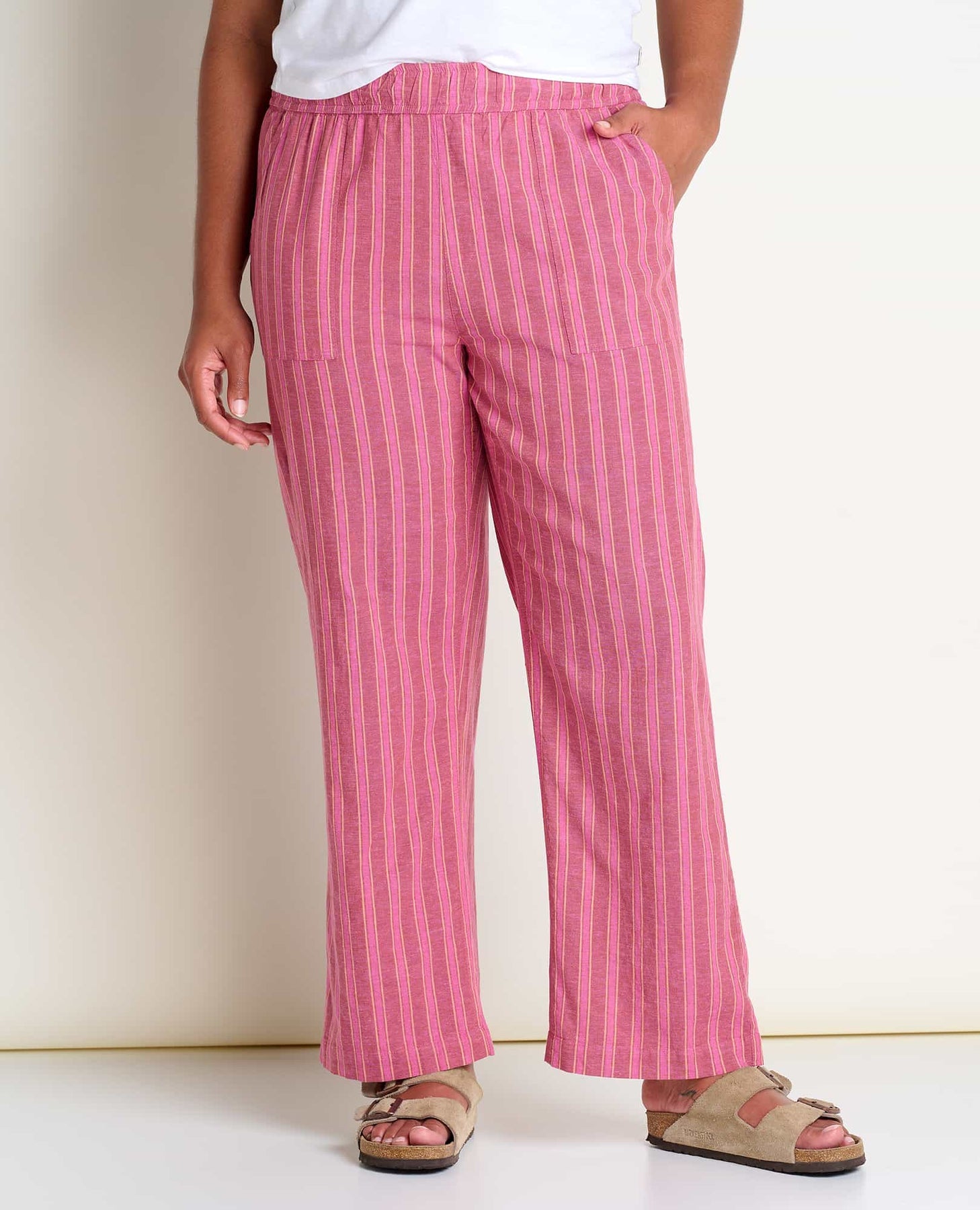 Toad & Co W Taj Hemp Pant TULIP STRIPE