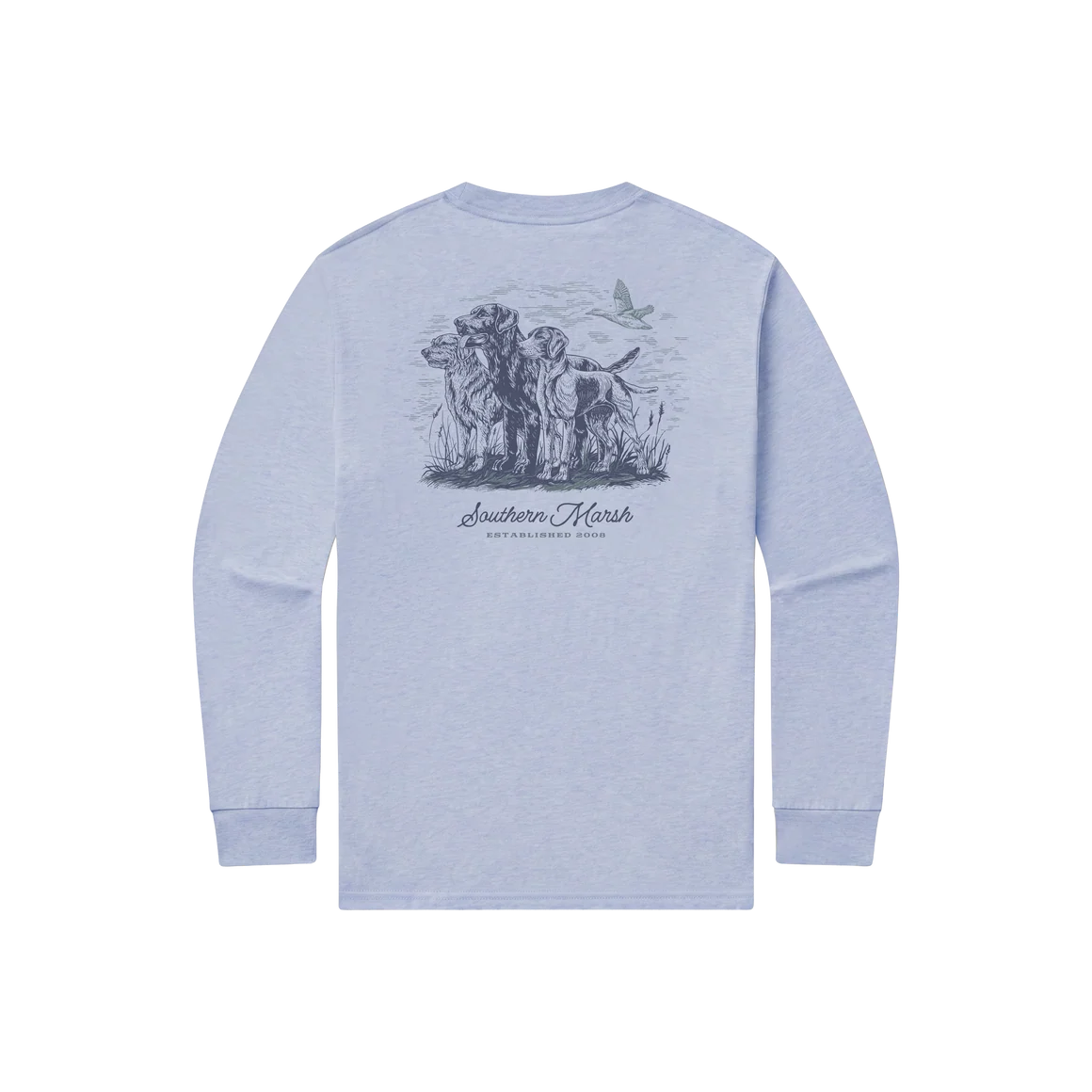 Southern Marsh M LS Seawash At The Ready Tee WASHED BLUE