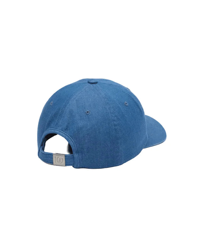 tentree Embroidered Denim Peak Hat MID WASH/WHITE OAK