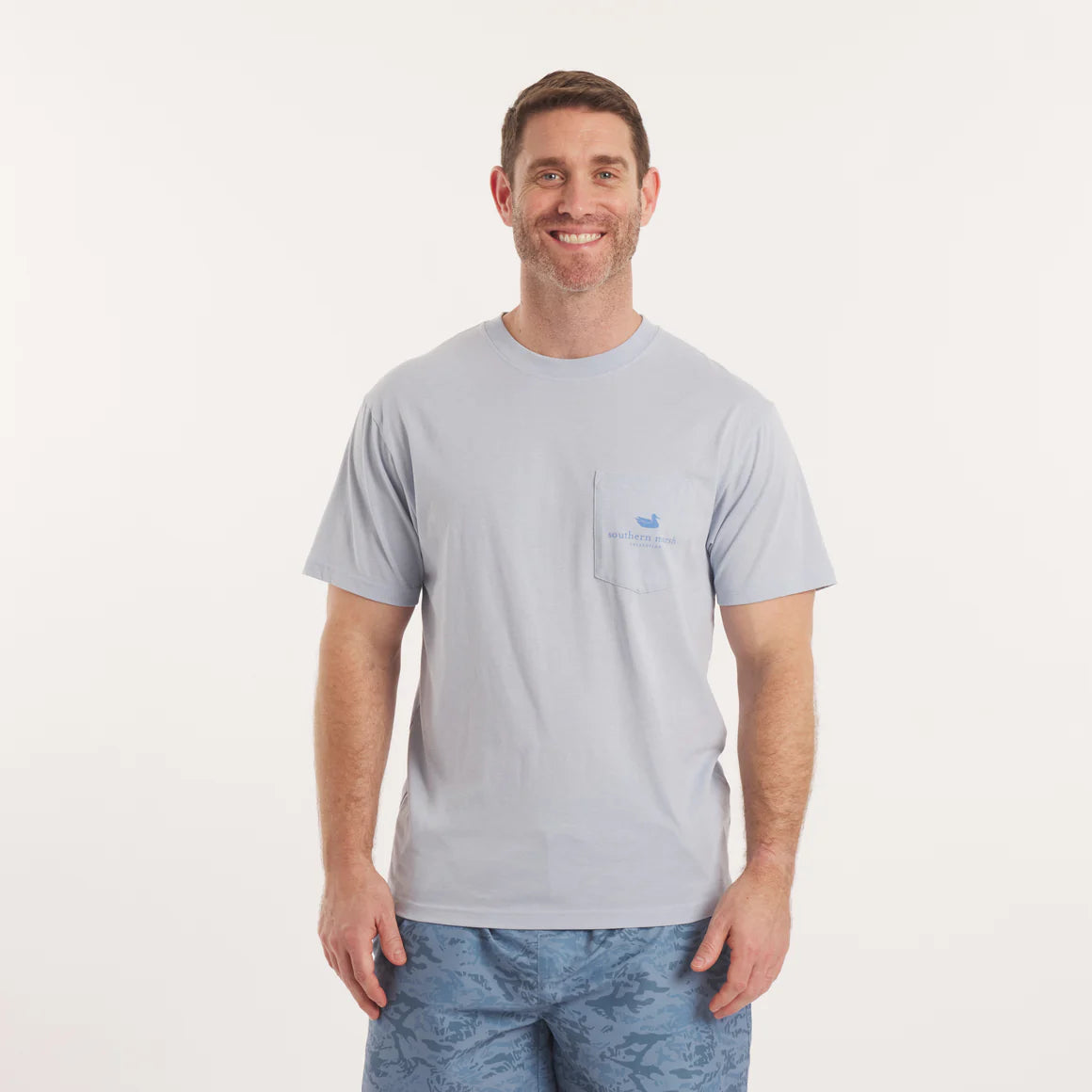 Southern Marsh M SS Seawash Freedom Tee MIST BLUE