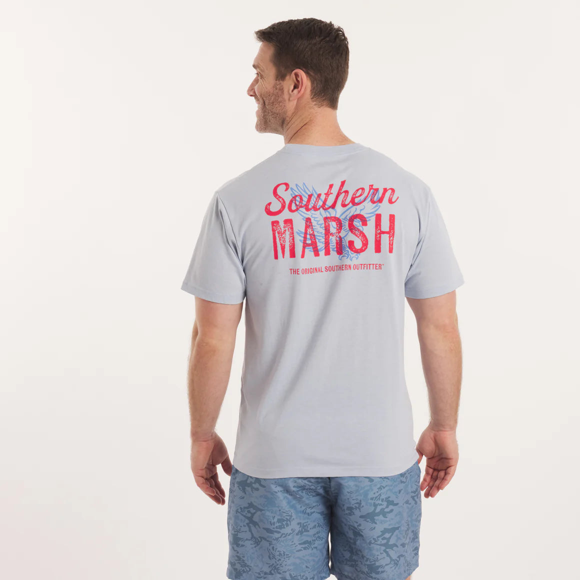 Southern Marsh M SS Seawash Freedom Tee MIST BLUE
