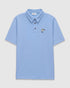 tentree M Lake Life Astir Polo LAKE BLUE HEATHER / LEAPING FISH