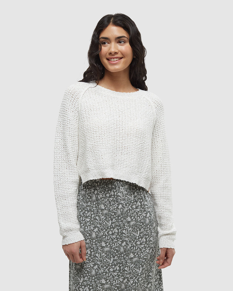 tentree W Hart Sweater COTTON WHITE