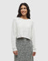 tentree W Hart Sweater VINTAGE WHITE