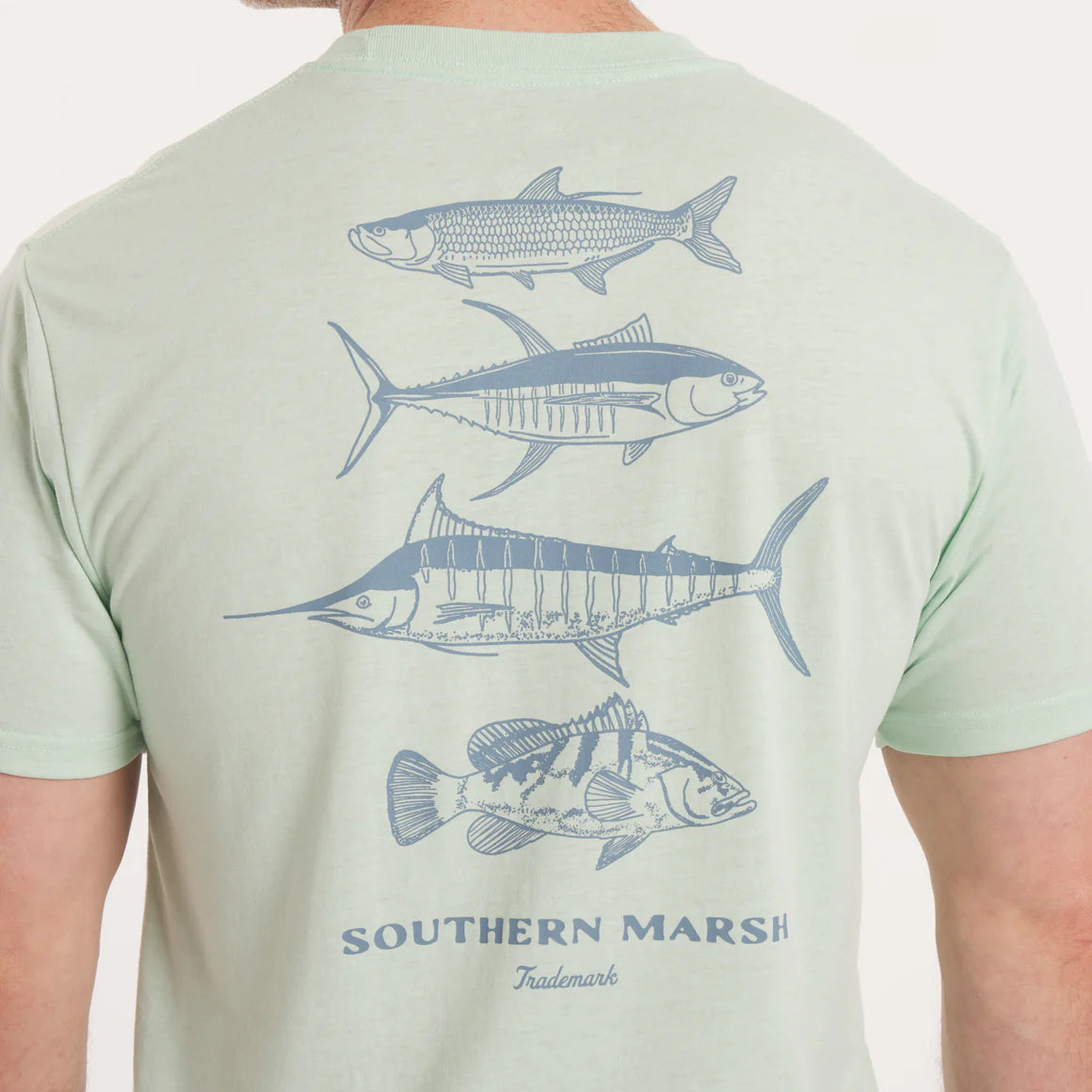 Southern Marsh M SS Seawash Crosswaters Tee SEAFOAM