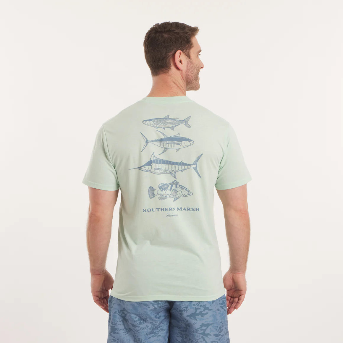 Southern Marsh M SS Seawash Crosswaters Tee SEAFOAM