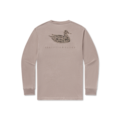 Southern Marsh M LS Seawash Retro Duck Tee BURNT TAUPE