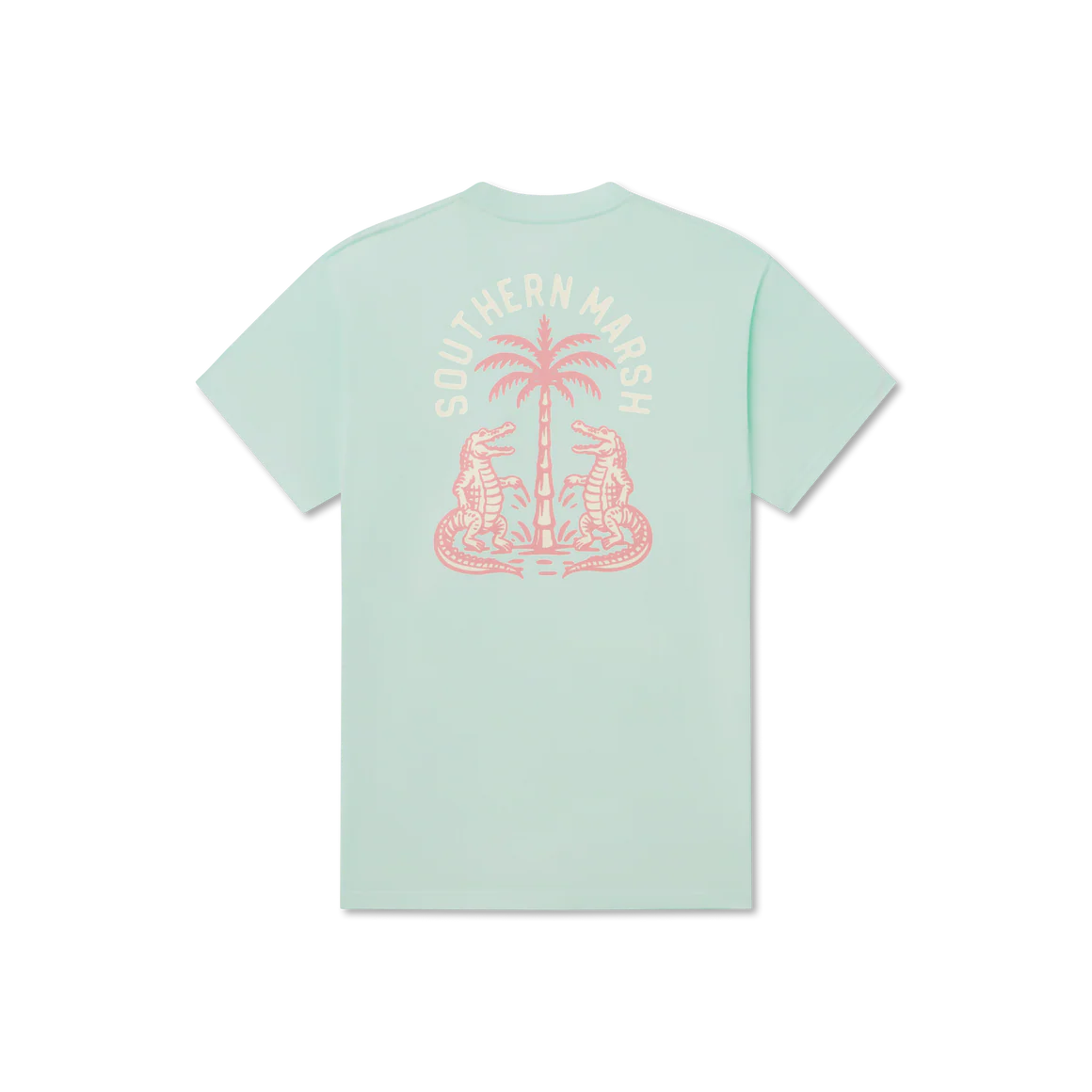 Southern Marsh M SS Seawash Tee Gator Palm Party HONEYDEW
