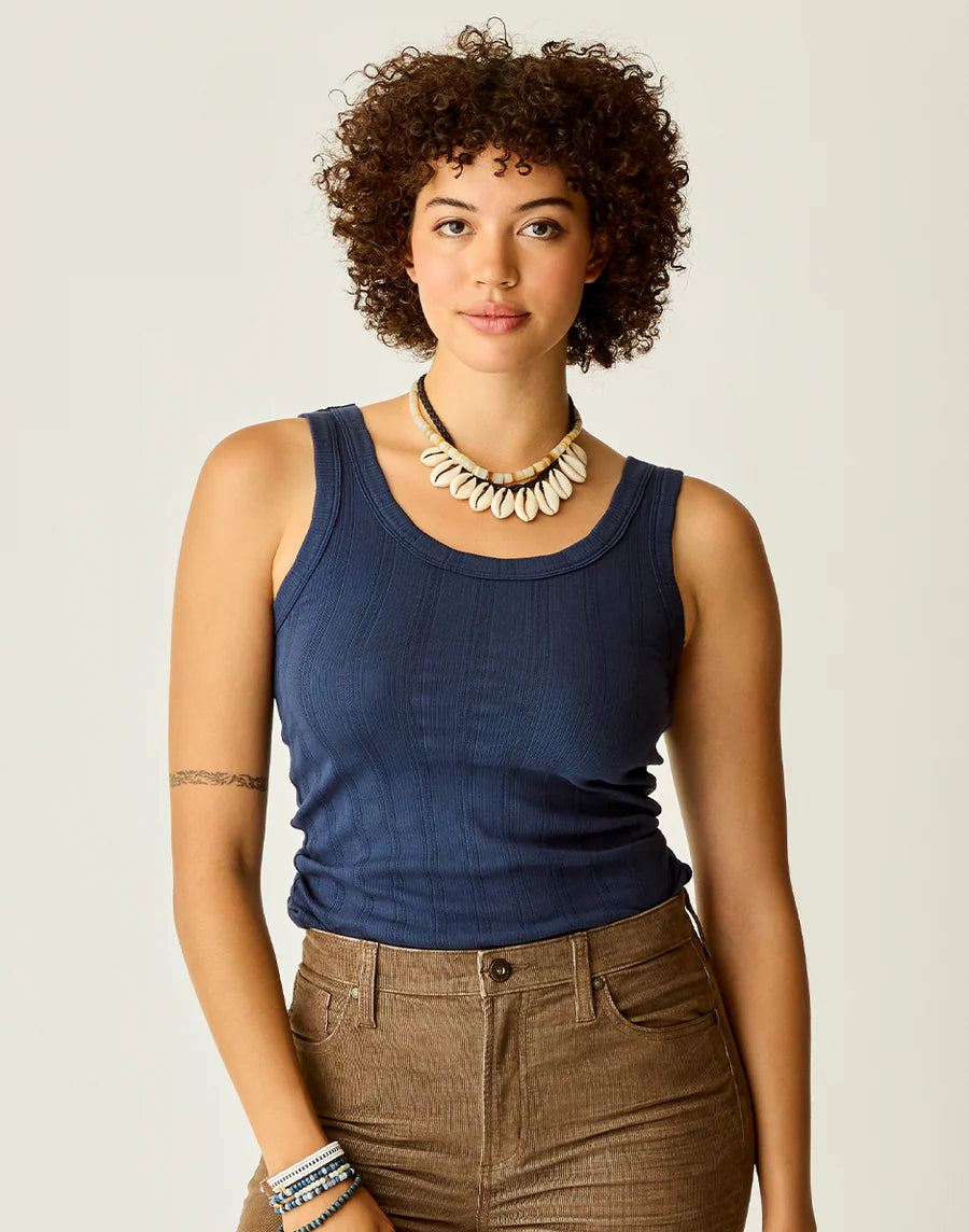 Carve Designs W Ever Tank NAVY RIB