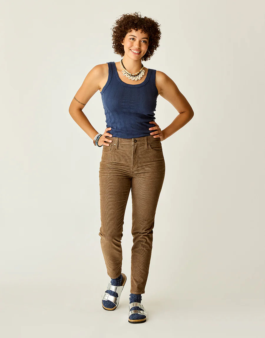 Carve Designs W Ever Tank NAVY RIB