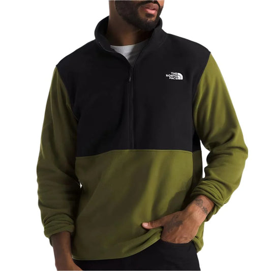 The North Face M Glacier Fleece 1/2 Zip FOREST OLIVE / BLACK