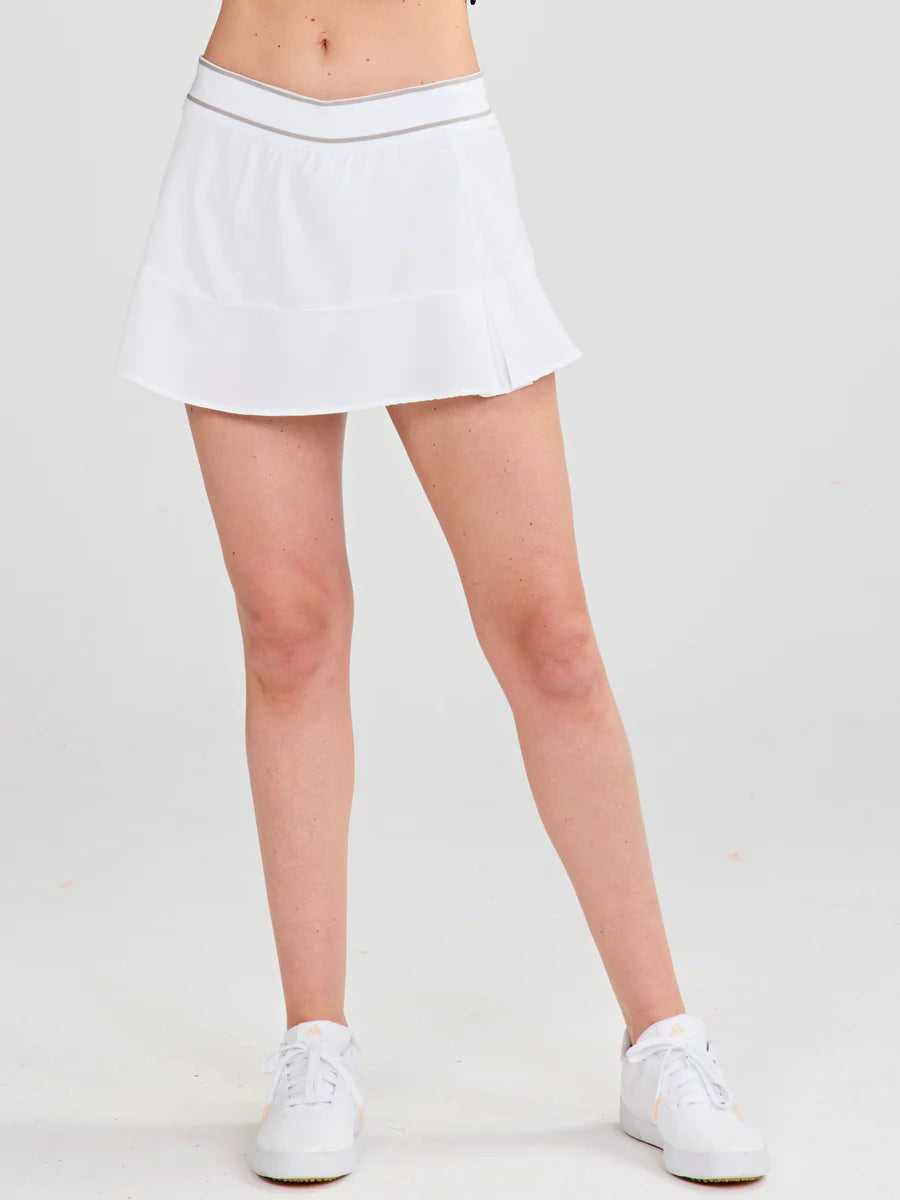 Tasc W On The Court Skort 13" WHITE