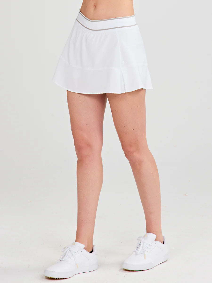 Tasc W On The Court Skort 13" WHITE