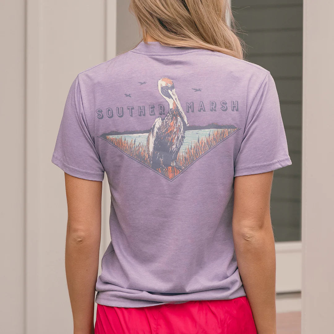 Southern Marsh M SS Posted Pelican Tee WASHED BERRY