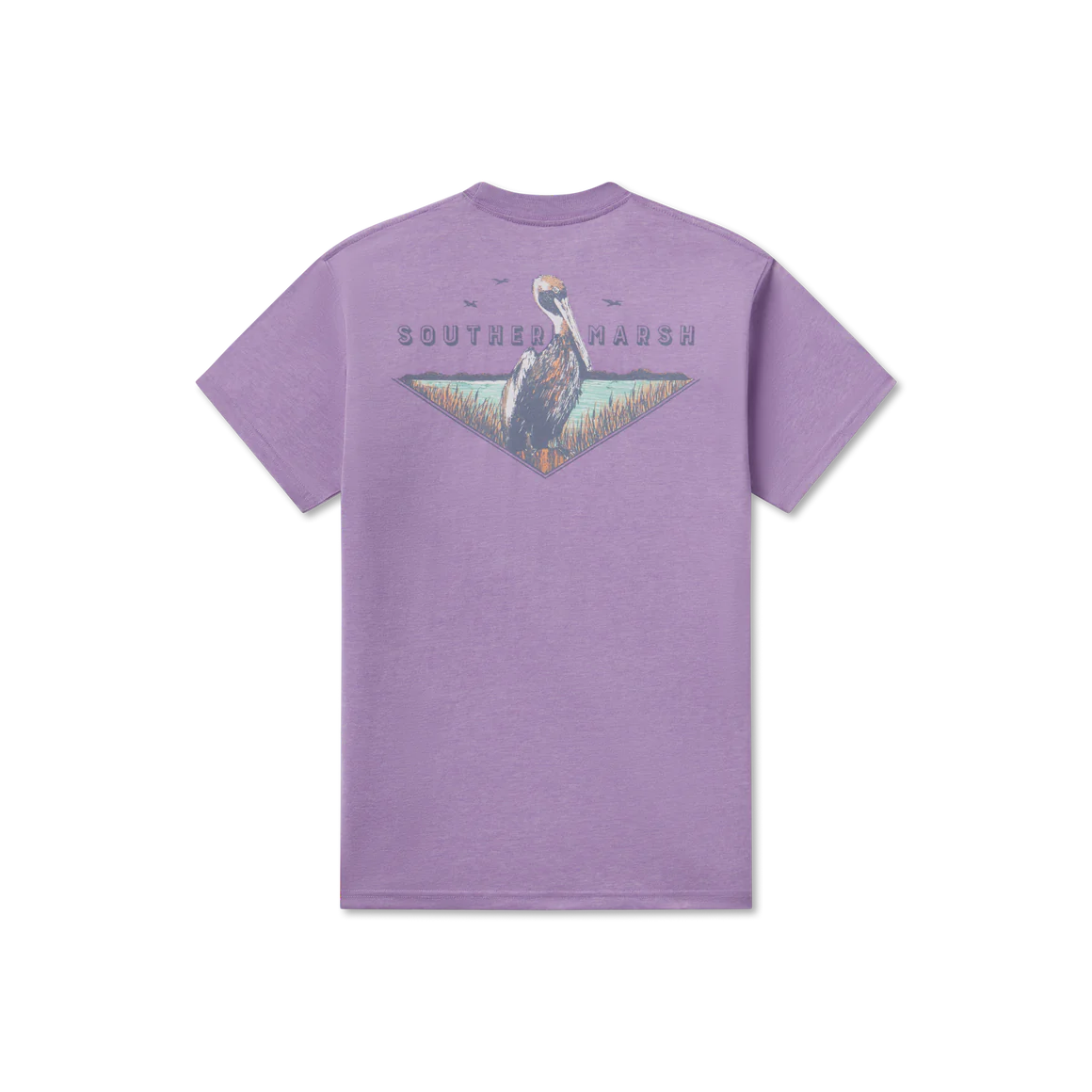 Southern Marsh M SS Posted Pelican Tee WASHED BERRY