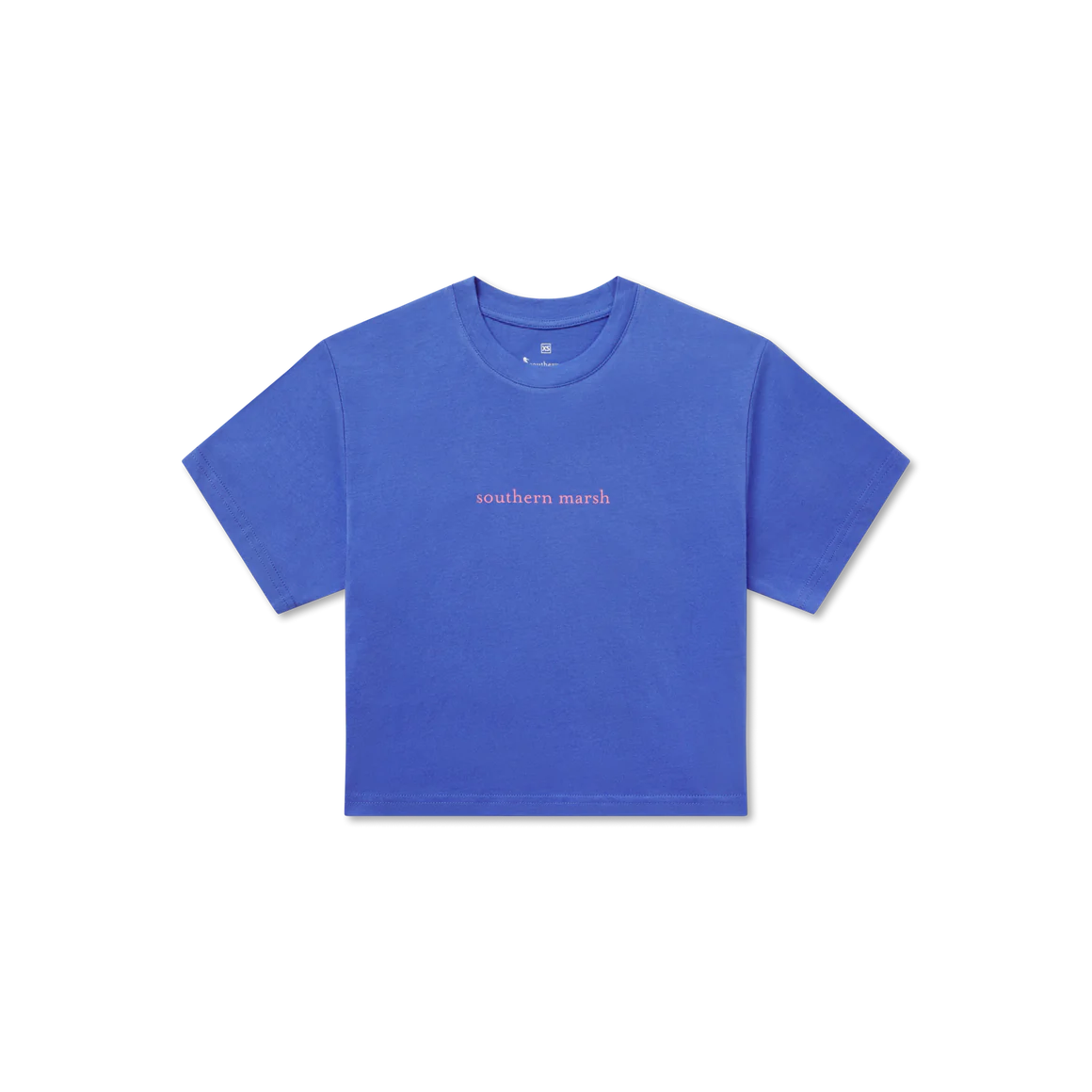 Southern Marsh W SS Authentic Crop Tee BLUEBONNET