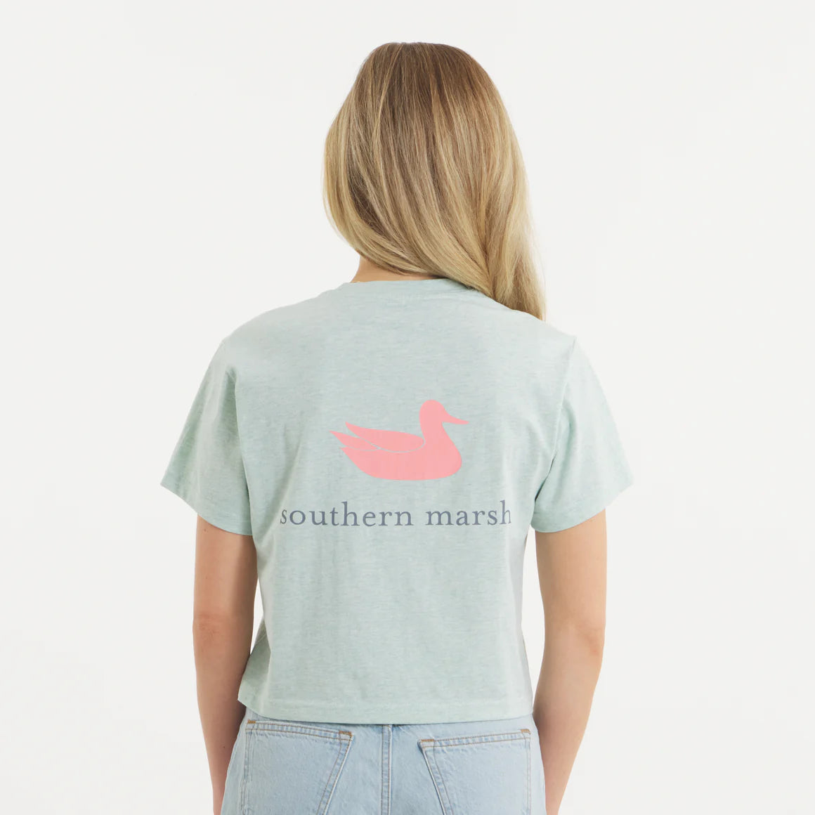 Southern Marsh W SS Comfort Crop Authentic Tee WASHED HONEYDEW