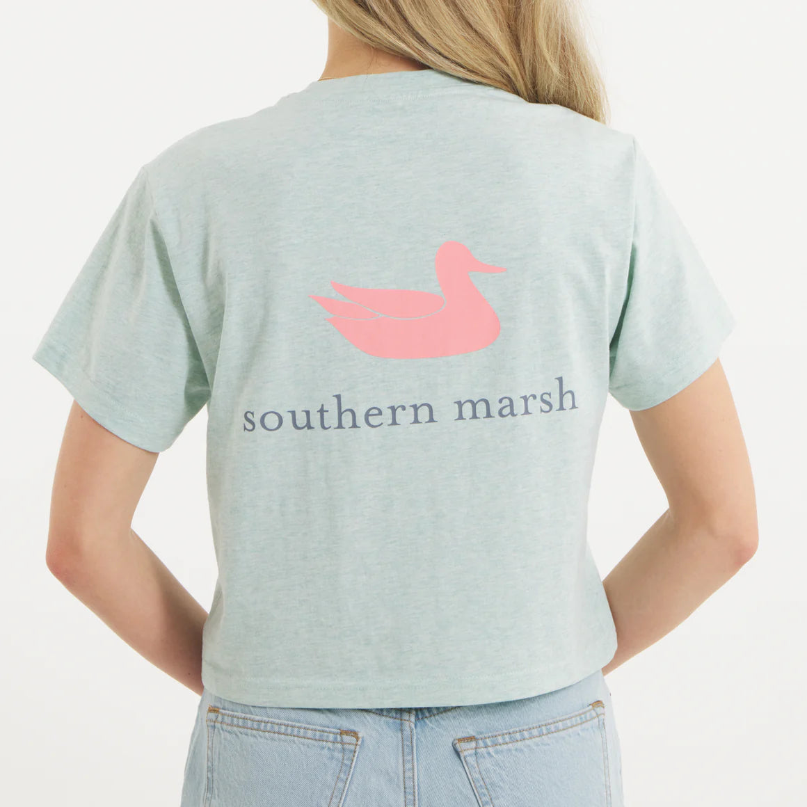 Southern Marsh W SS Comfort Crop Authentic Tee WASHED HONEYDEW