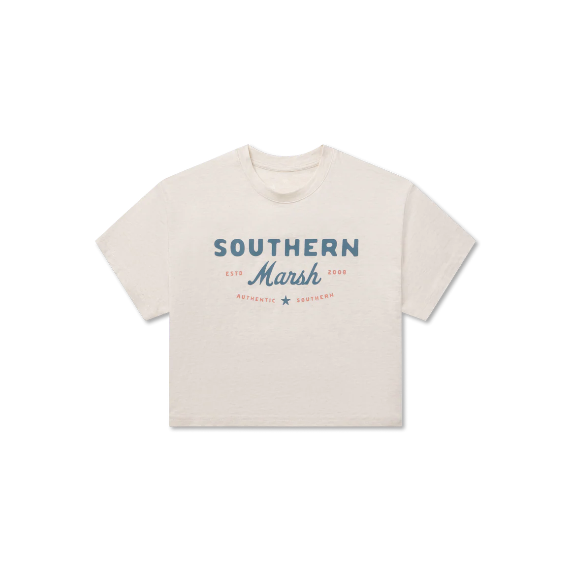 Southern Marsh W SS Comfort Crop Marsh Star Tee WASHED PEBBLE