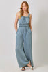 Mystree W Washed Tencel Jumpsuit DENIM BLUE