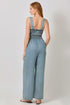 Mystree W Washed Tencel Jumpsuit DENIM BLUE