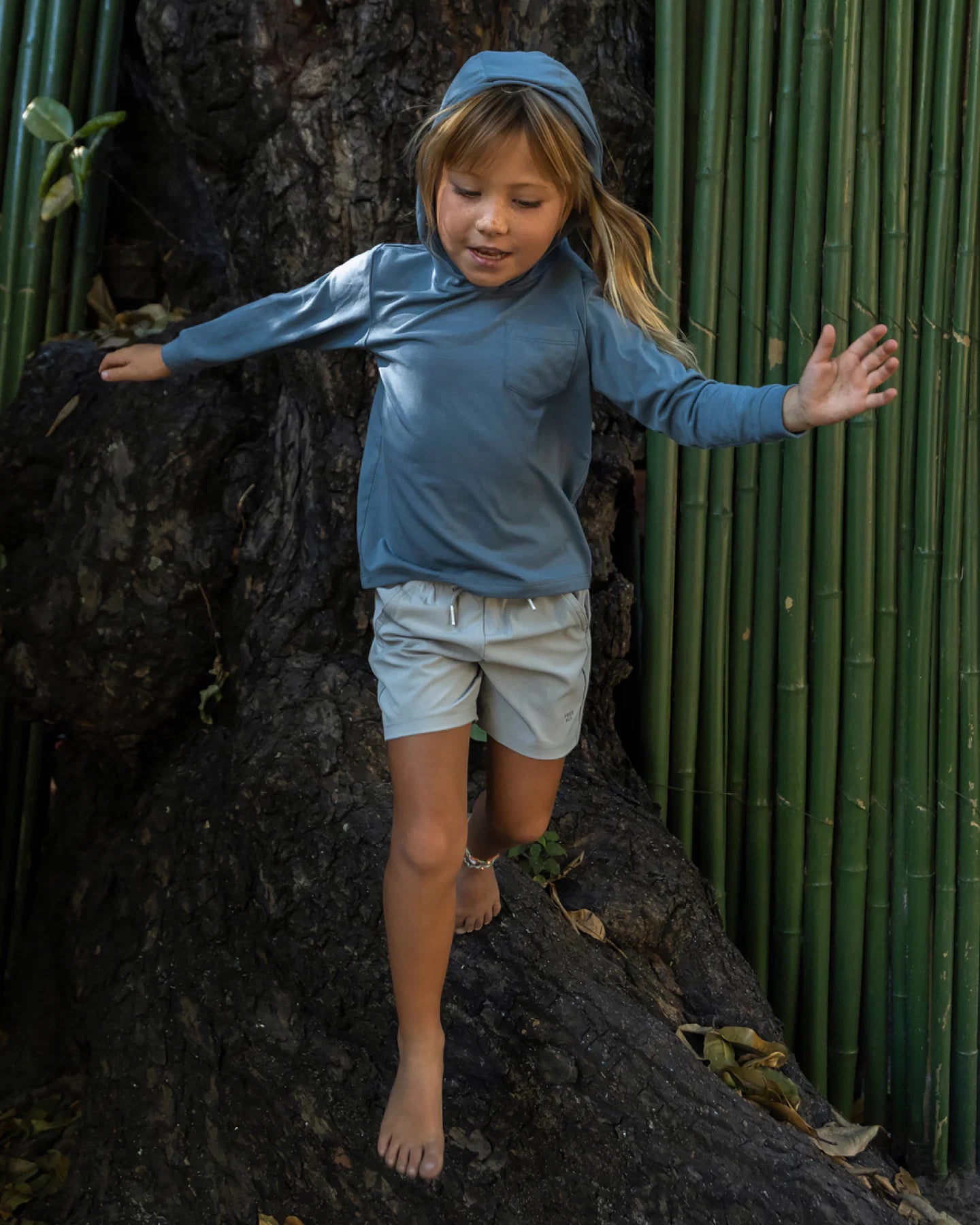 Free Fly Toddler Shade Hoodie PACIFIC BLUE