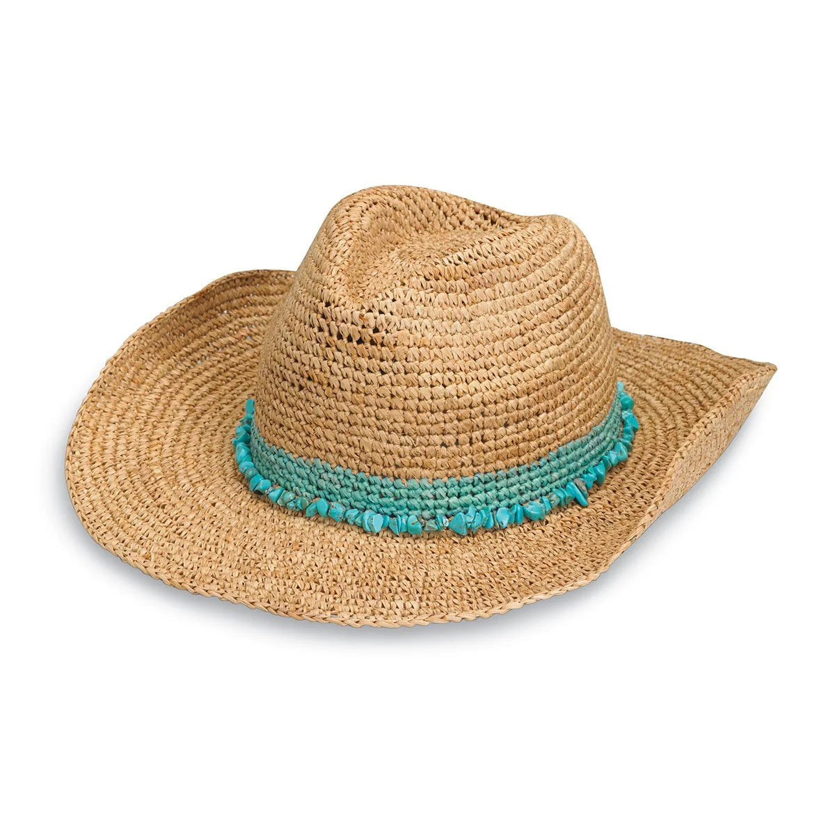 Wallaroo Hats Tahiti Cowboy Hat TURQUOISE