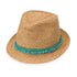 Wallaroo Hats Tahiti Fedora TURQUOISE