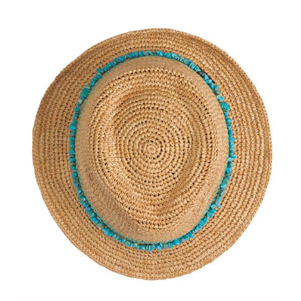 Wallaroo Hats Tahiti Fedora TURQUOISE