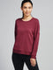 Tasc W Riverwalk Sweatshirt WINEBERRY