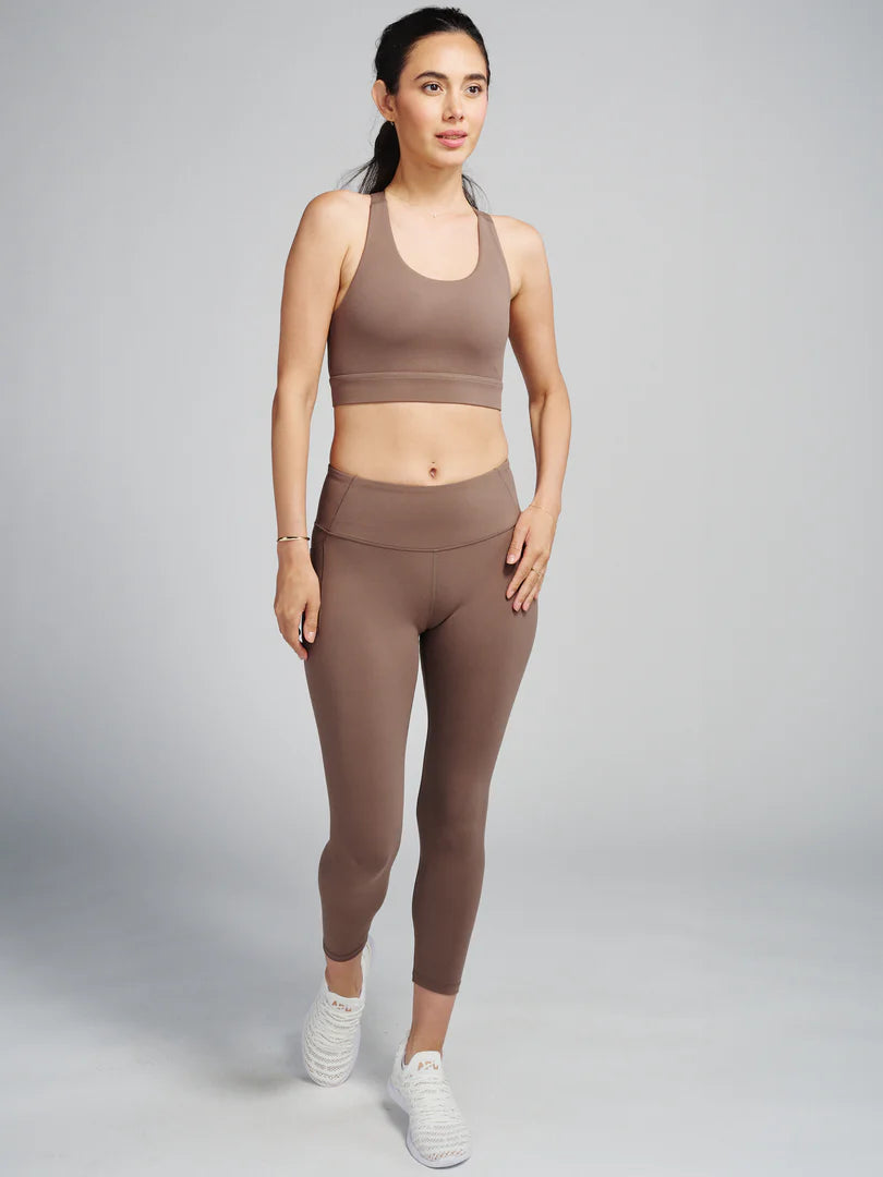 Tasc W SculpTive Pocket 7/8 Leggings COFFEE