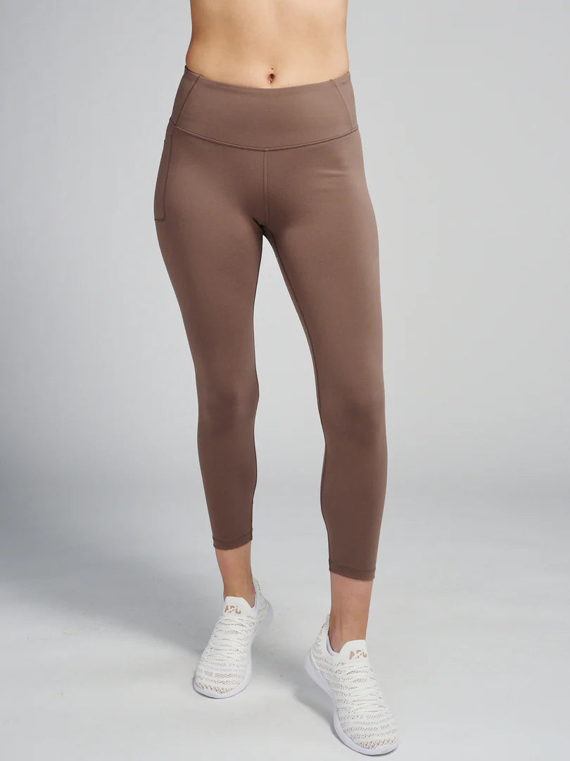 Tasc W SculpTive Pocket 7/8 Leggings COFFEE