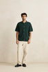 Rhythm M SS Textured Knit Shirt FOREST
