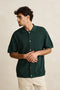 Rhythm M SS Textured Knit Shirt FOREST