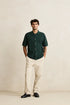 Rhythm M SS Textured Knit Shirt FOREST