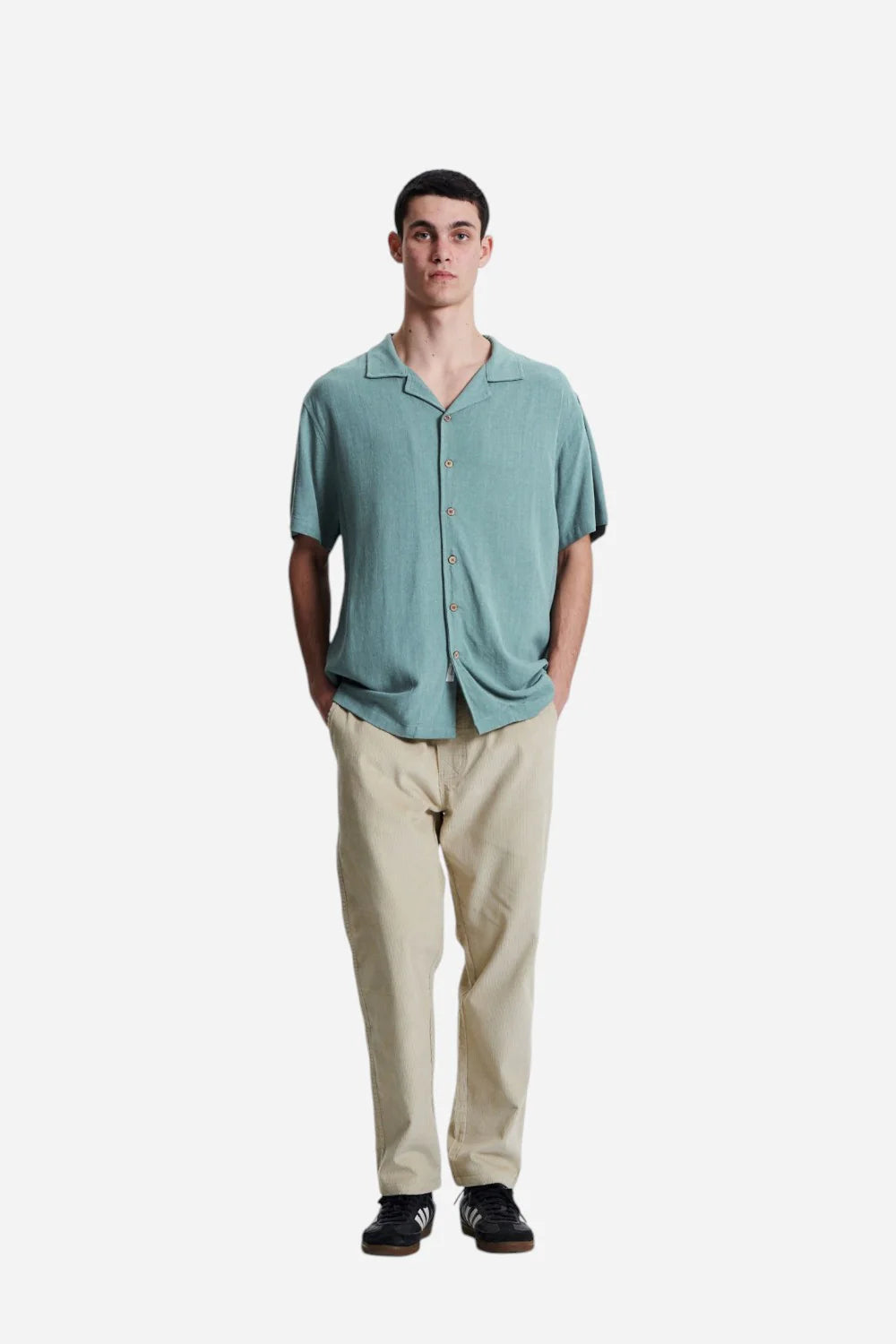 Critical Slide M SS Ernie Resort Shirt SEAGRASS