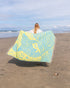 Sand Cloud Tiger Shark Beach Towel Discovery Shark Week AQUA - LG