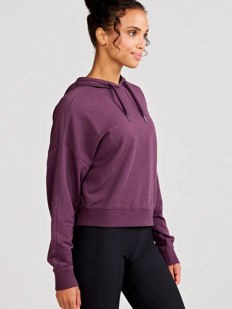 Tasc W Studio Fleece Hoodie COMET PURPLE