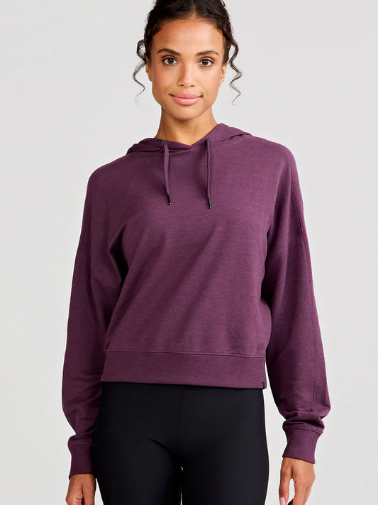 Tasc W Studio Fleece Hoodie COMET PURPLE