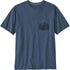 Patagonia M SS Wild Waterline Tee UTILITY BLUE