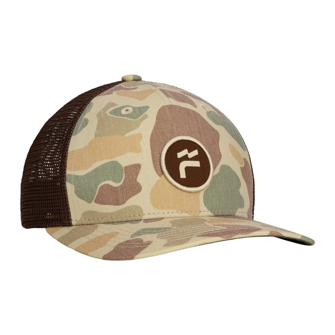 Free Fly Youth Brand Flag Camo Trucker Hat CAMO
