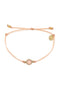 Pura Vida Gold Rose Quartz Bracelet BLUSH