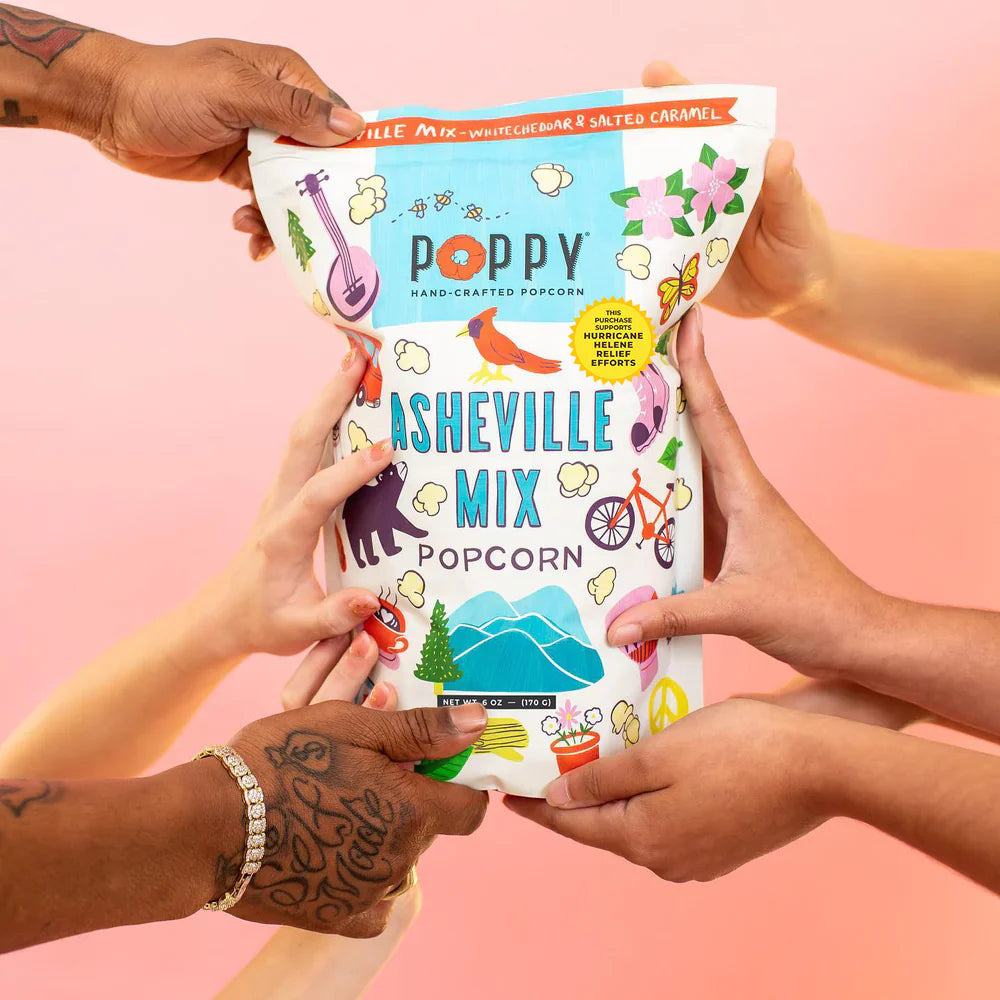 Poppy Popcorn Asheville Mix Artist Market Bag