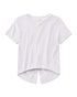 Tasc W Uptown Luxe Cross Back Tee WHITE