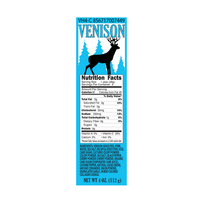 Pearson Ranch Venison Hickory Snack Stick Pack 4oz